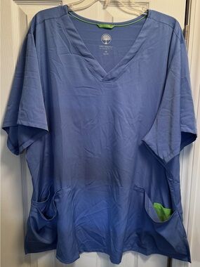 Healing Hands 4x ceil blue Scrub top